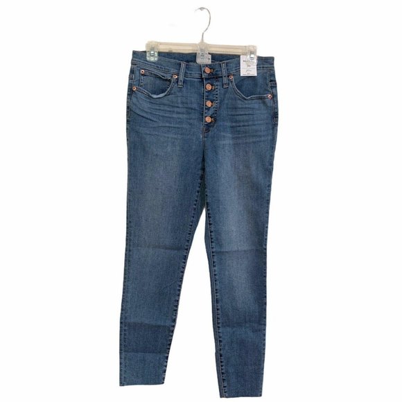 J Crew Sz 31 Jean 9” High Rise Toothpick Buffalo W - Picture 5 of 9